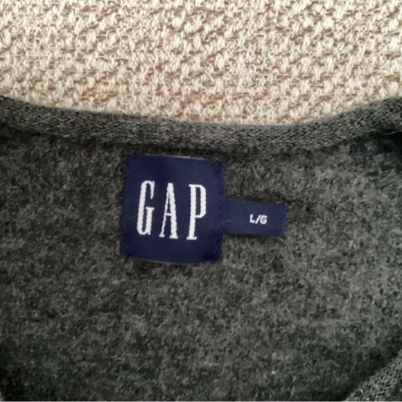 Gap Grey Wool V-Neck Cardigan, Size L - Picture 6 of 8